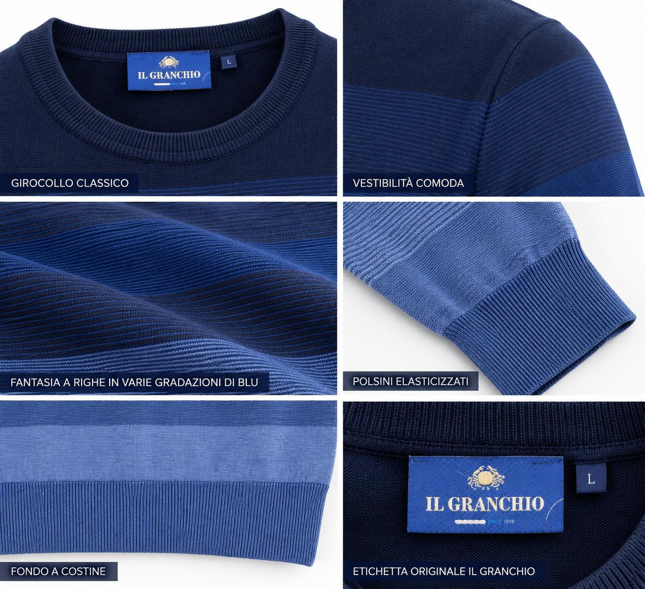 Il Granchio GRT1010 MAGLIA UOMO