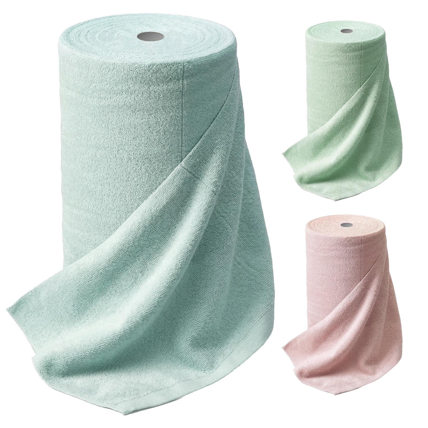 Geezy Microfibre Cleaning Cloth Roll 100 Washable Reusable Kitchen Tear Off Sheets