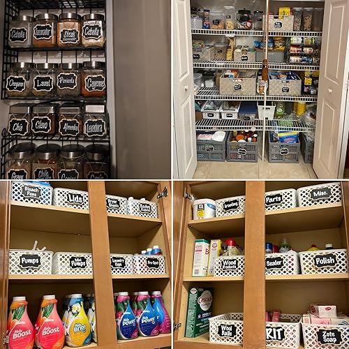 Miniatura 8 de Paquete de 16 etiquetas de pizarra colgantes para pizarra, etiquetas de pizarra de doble cara, etiquetas de madera para tablero de masaje, etiquetas