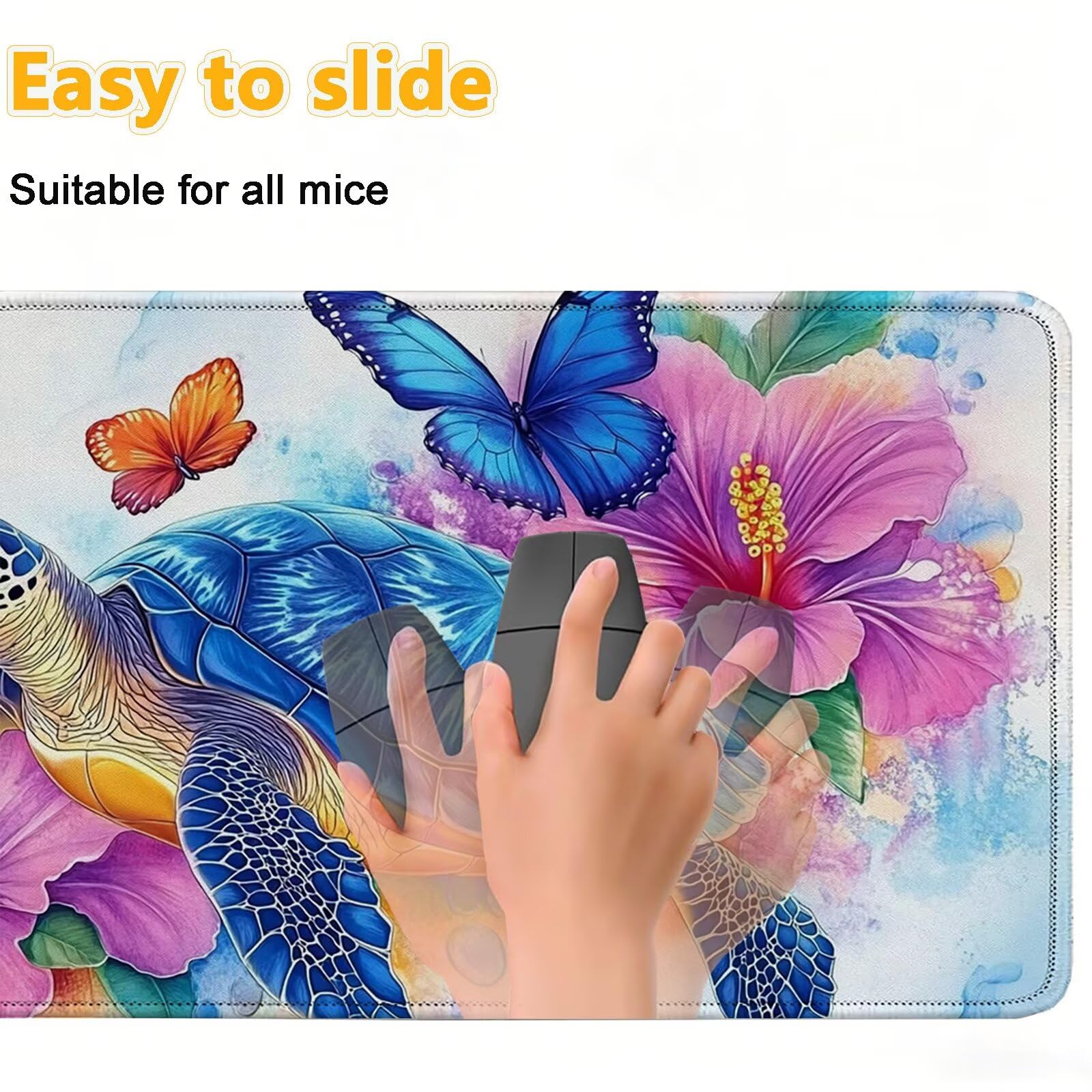 Tappetino Mouse 900x450mm | Superficie Ultra-Liscia, Farfalla 0-z336