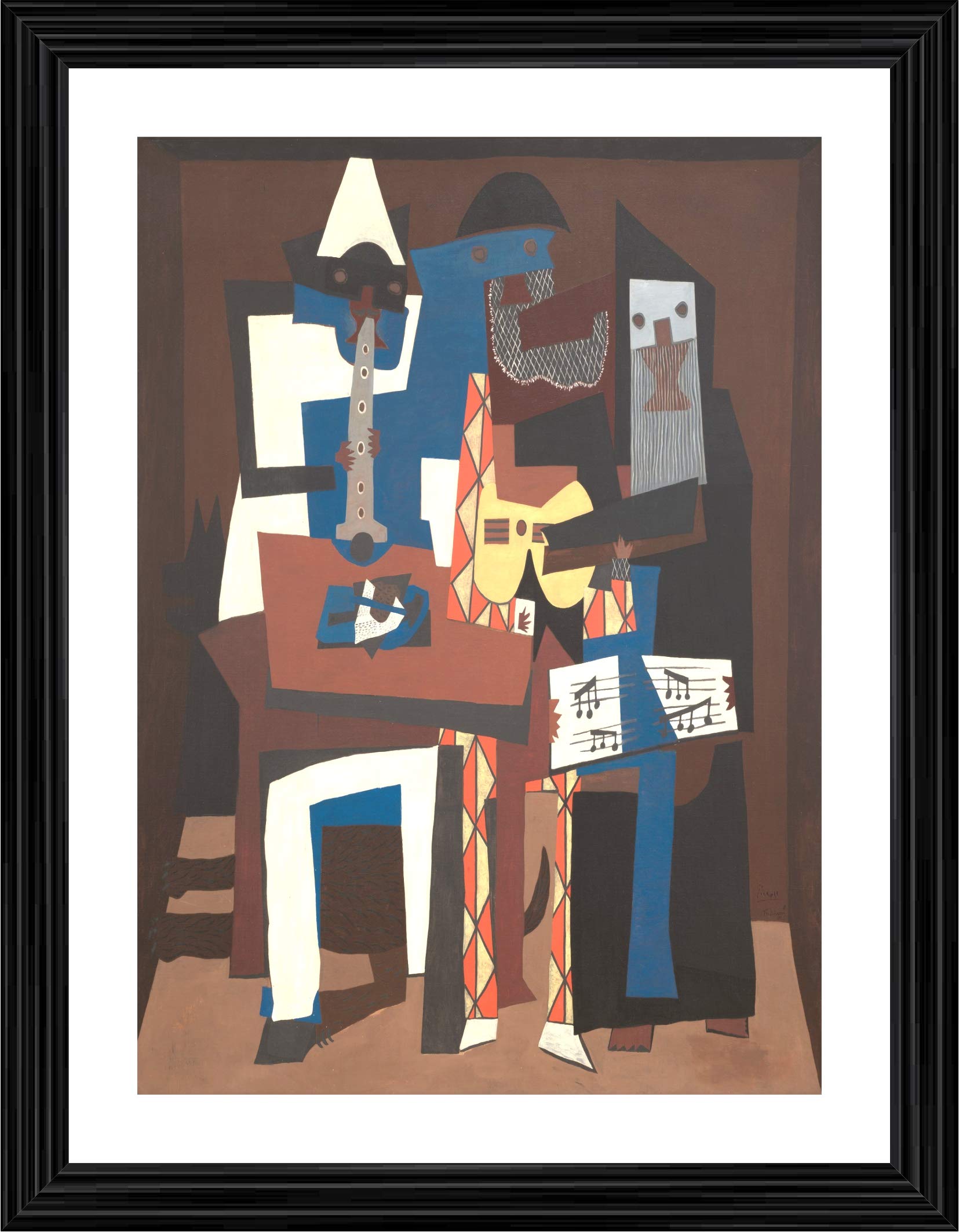 Pablo Picasso Three Musicians ポスター MoMA