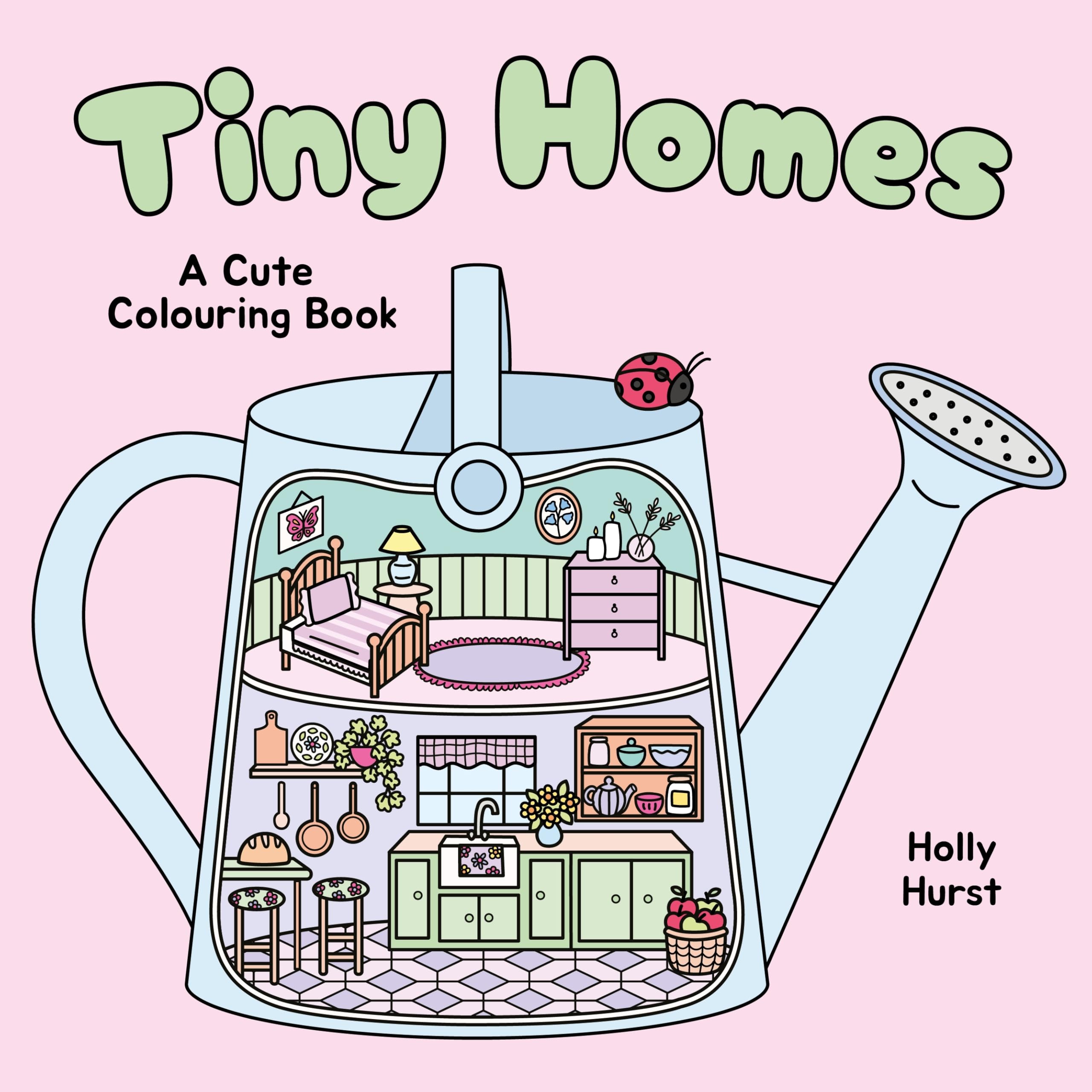 Tiny Homes Cute Colouring Book (Cosy Colouring)