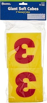 Learning Resources Giant Soft Cubes, Numerals