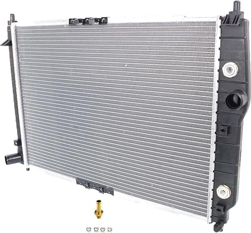 Miniatura 2 de Radiador para Chevrolet Aveo 2004 a 2008 Aveo5 2007 2008 con enfriador de aceite de transmisión, 1.6 litros L4, con A/C, plástico y aluminio