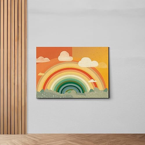 Miniatura 6 de Boho Nursery Wall, Rainbow Wall Decor Prints Art, Heart Art prints, Toddler Bedroom Bathroom Room Playroom Classroom Cute Modern Boho Print