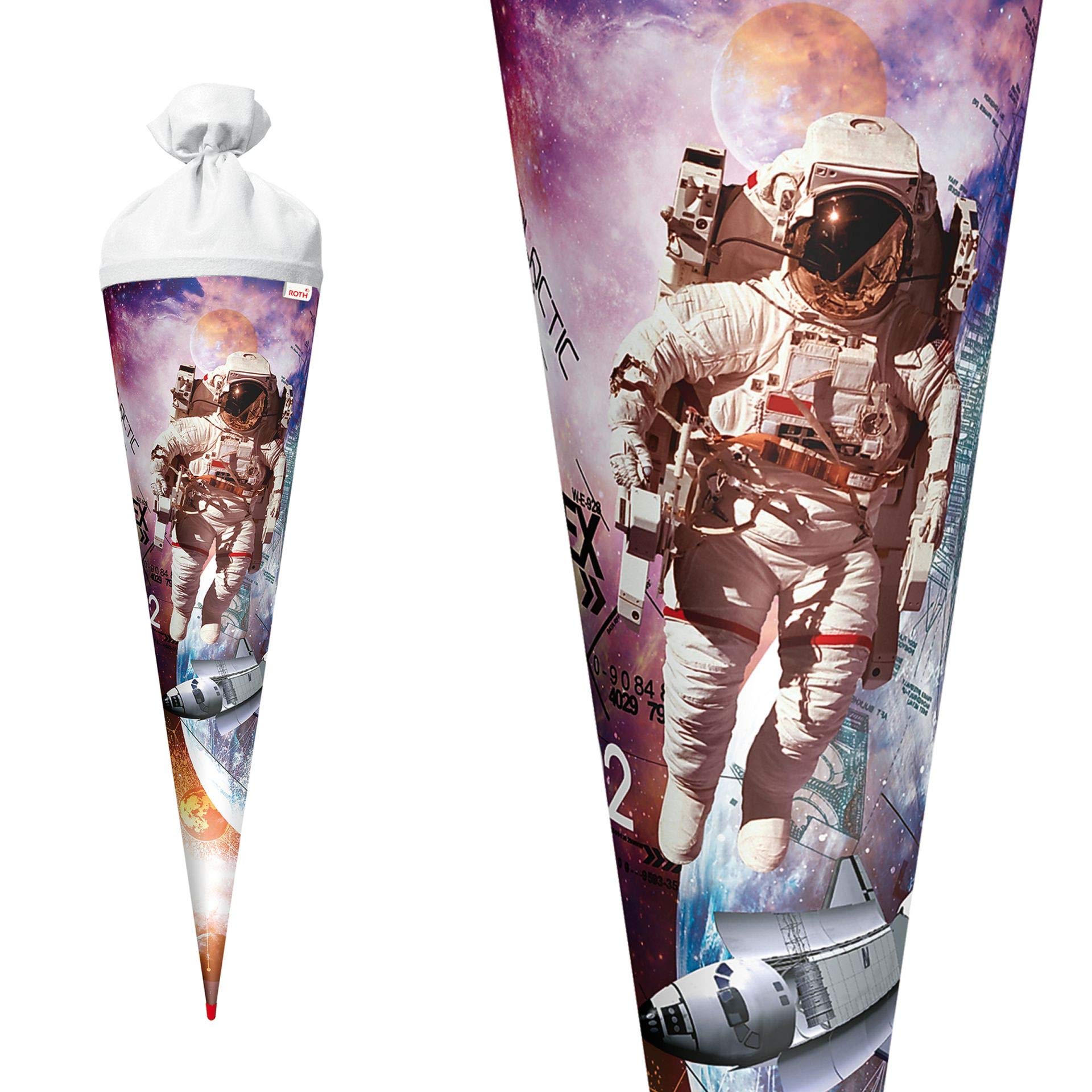 Schultüte T-Rex Per Primo Giorno Di Scuola - Cono Zucchero 35 Cm Con Tirannosauro Per Bambini - Foto 5