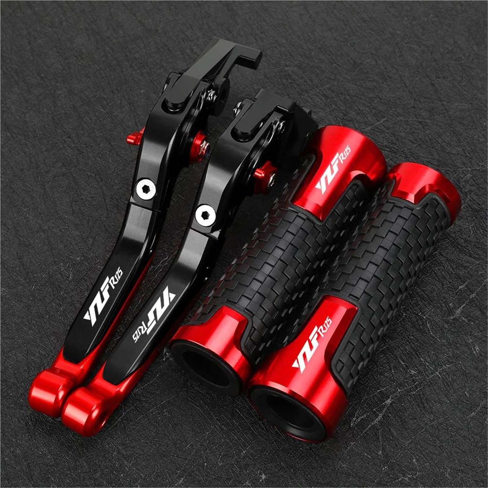 Leviers de commande YZF-R125 réglables et pivotants anti-casse pour Yamaha Red 1