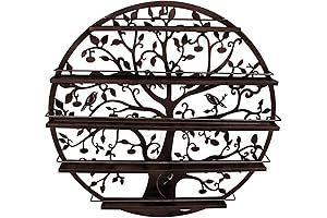 Sorbus Wall-Mounted 5-Tier Essential Oil Shelf Display