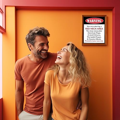 Miniatura 2 de You Are Entering A Red Neck Area - Patriotic Wall Art Print, This Funny Wall Decor Poster Is An Ideal American Art For Home Decor, Bedroom Decor,