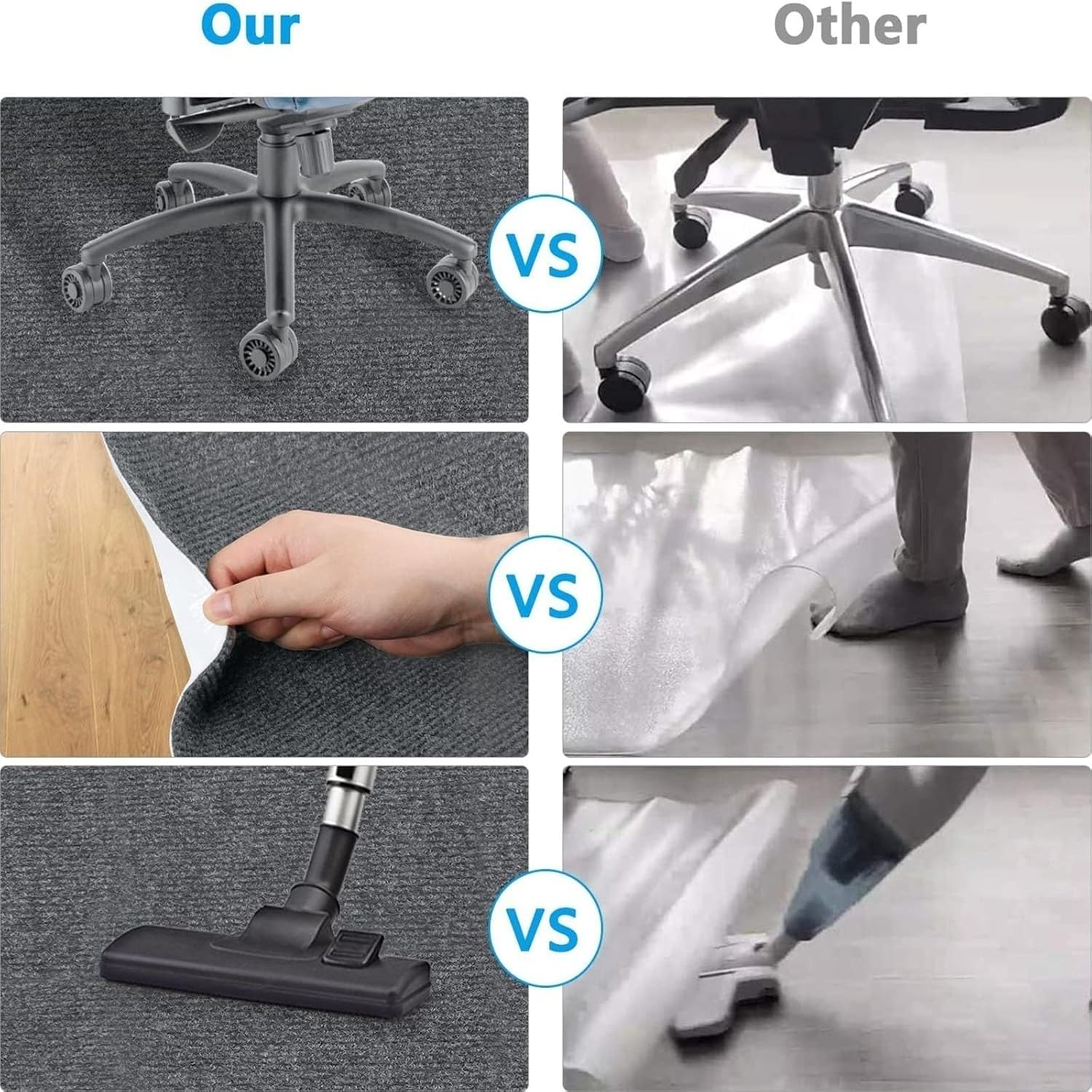 Amazon.co.jp: チェアマット ゲーミングオフィスチェアマットハードウッドフロア 多目的ハードフロアプロテクター 椅子用長方形床プロテクター  ゲーミングチェア用フロアマット ゲーミングチェアマット 防音 滑り止め マット フロアマット : ホーム＆キッチン ゲーミング ... ゲーミングチェアマット、ハードウッドフロアゲーミング用オフィスチェアマット、耐久性のある滑り止めソフトフロアプロテクター、簡単に拡張