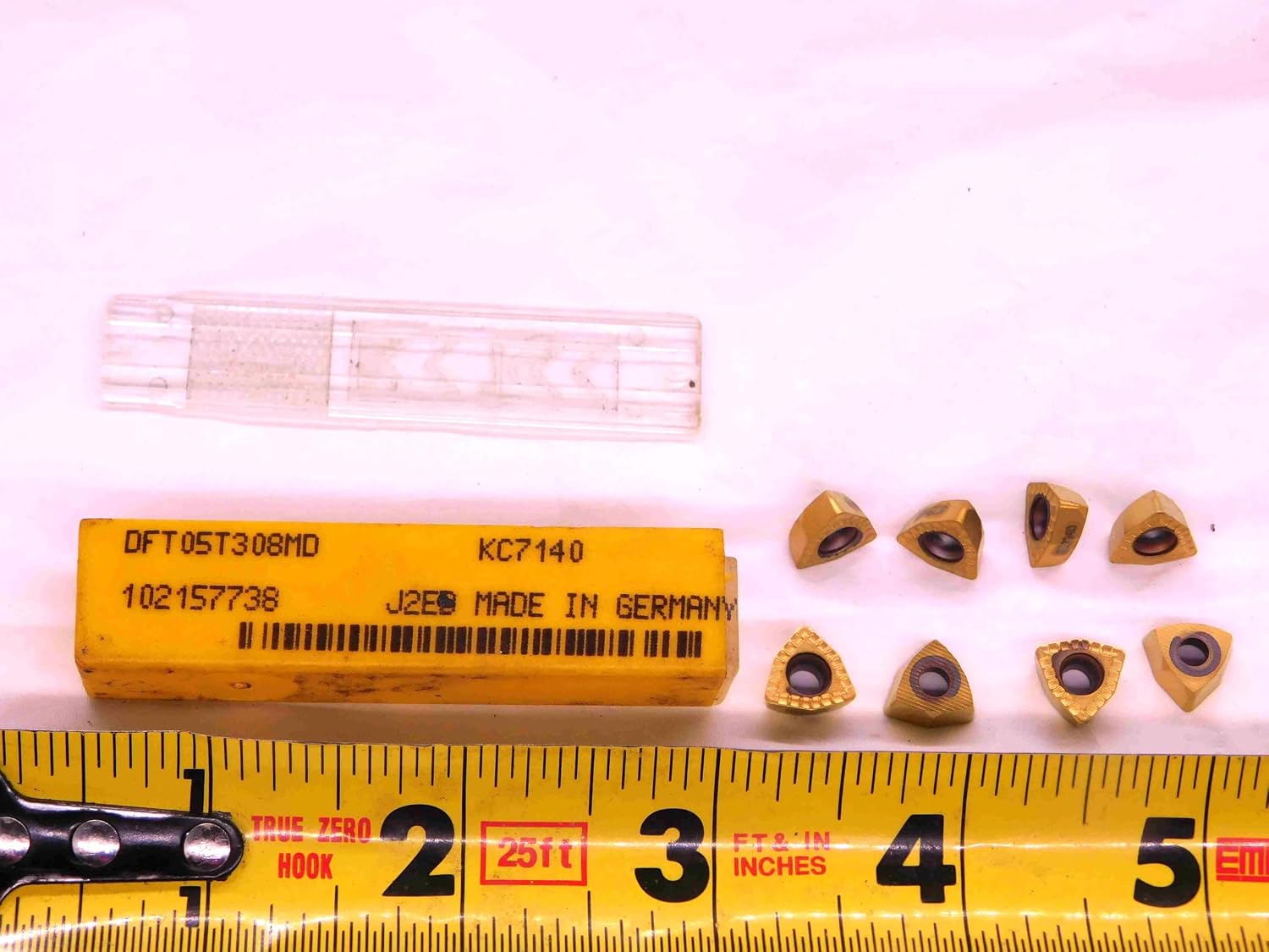 8pcs NEW KENNAMETAL DFT05T308MD KC7140 TiN Coated Carbide Drilling Inserts - JJ1508CH5