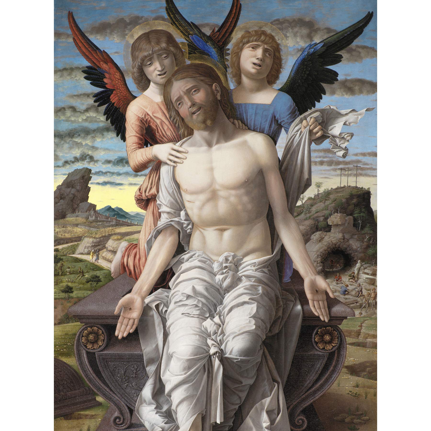 Mantegna Christ Suffering Redeemer Painting Large XL Wall Art Canvas Print