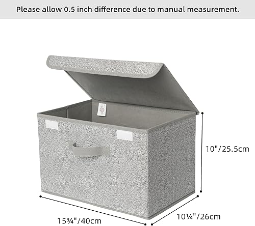 Miniatura 4 de GRANNY SAYS Paquete de 2 contenedores de almacenamiento con tapas grandes y 1 organizador colgante de armario