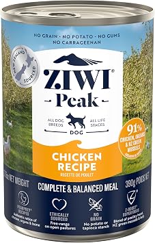 Ziwi Peak Daily Dog Grain Free New Zealand Free Range Chicken 12x390g