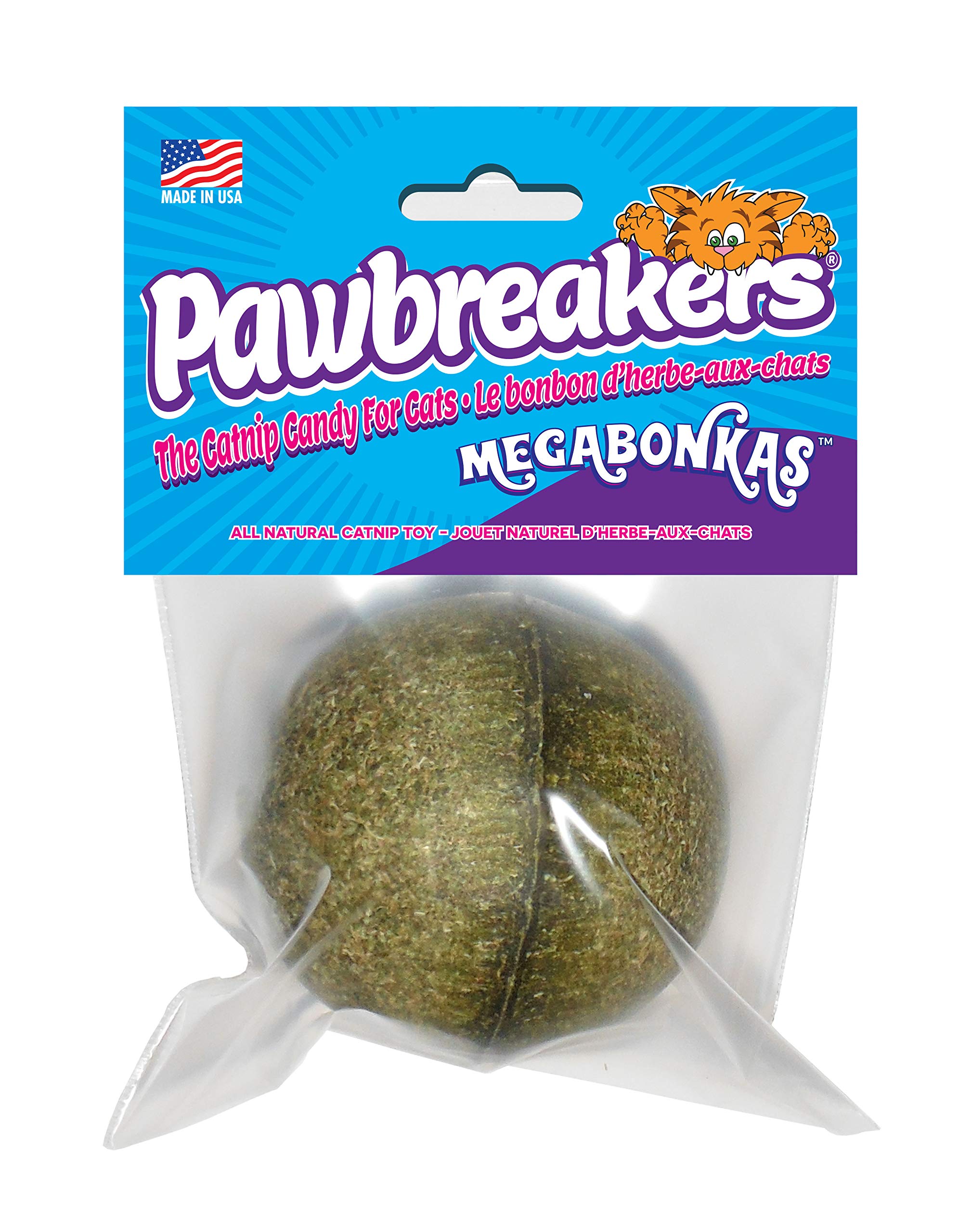 Pawbreakers Bonkas | All-Natural Catnip Candy Toy for Cats | 17 Grams