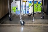 Bostitch Office Stowaway Folding Utility Cart, NSF Certified, Metal Heavy Duty Design, 19.5" x 31" x 39", Black, (BSAC-SMBLK) – view 7