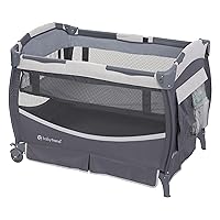 Vista 3 de Baby Trend Centro de guardería Deluxe II, Misty Grey Gris (Misty Grey)