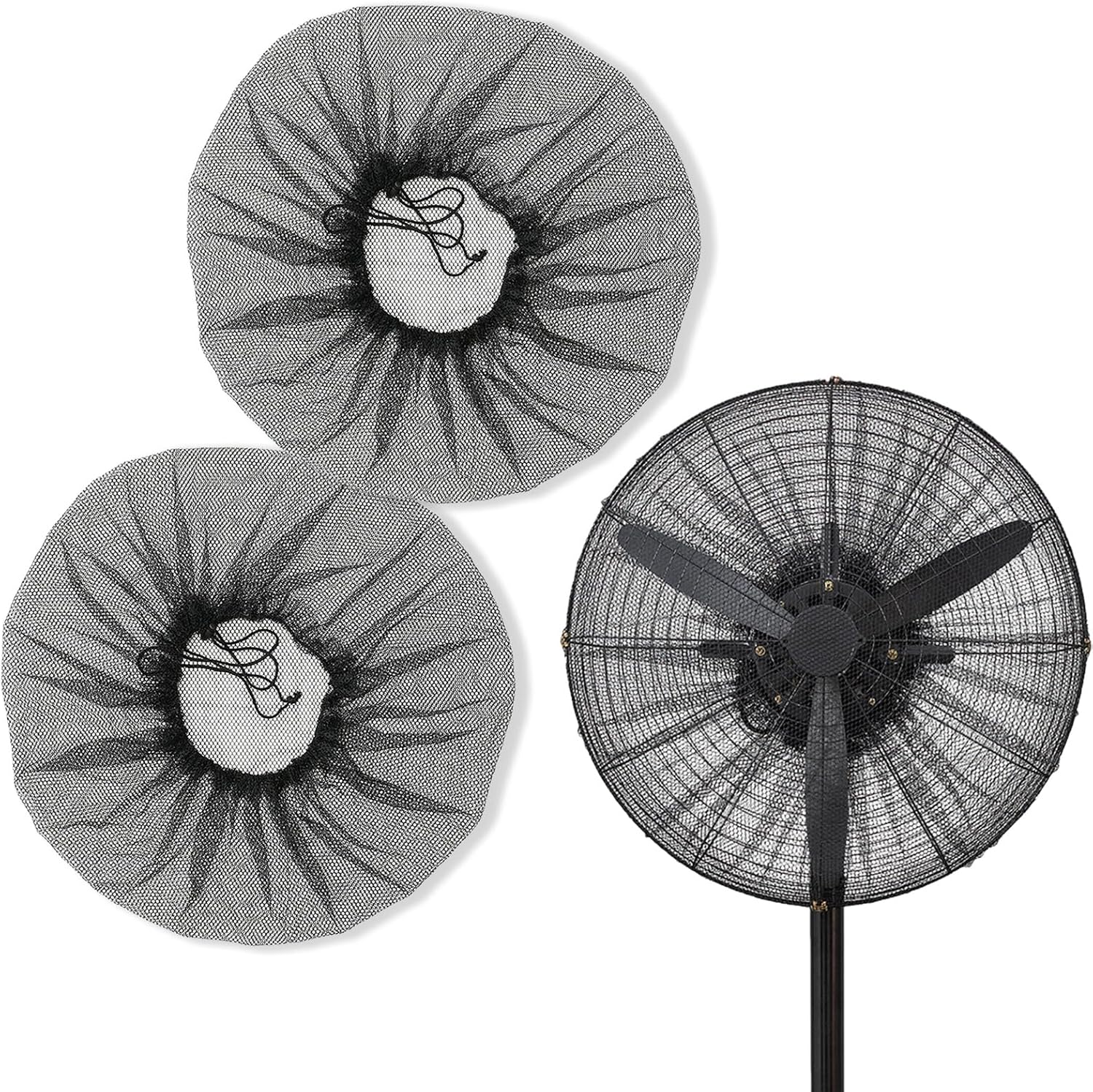 Fan Cover, Mesh Fan Dust Cover for Standing Fans, Net with Drawstring