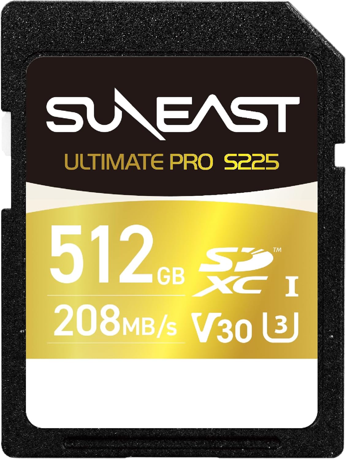 Ultimate Pro 512GB SDXC UHS-I Memory Card – Up to 208MB/s Read, 170MB/s Write, V30, U3, C10, High Speed SD Card for 4K UHD Video, DSLR and Camera