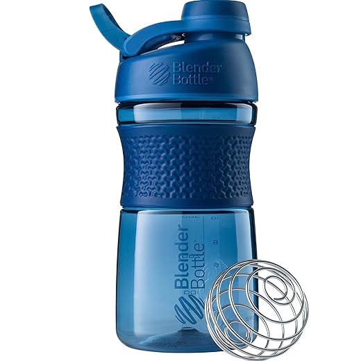 Garrafa coqueteleira BlenderBottle SportMixer, 591 ml, Navy