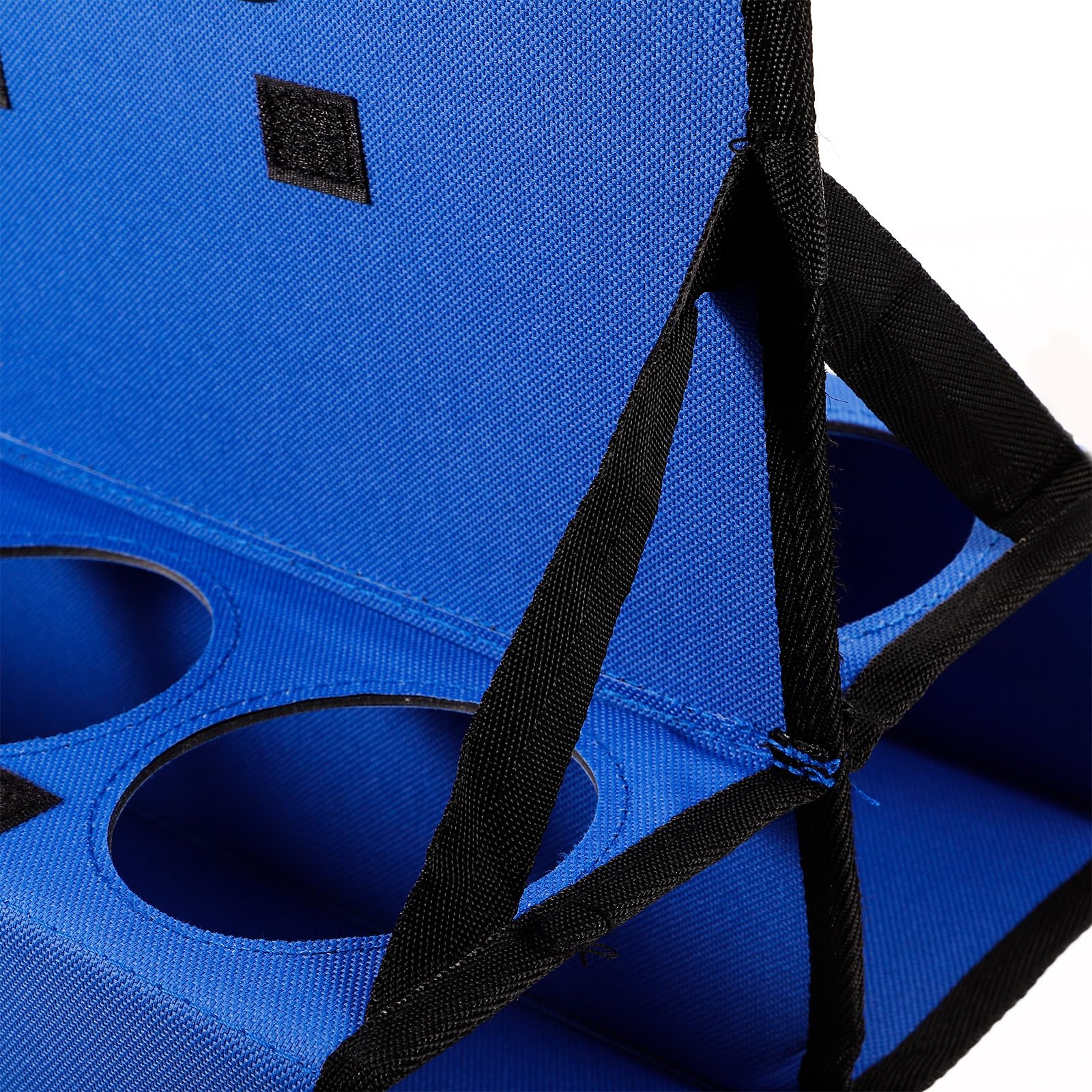 Faltbarer Getränkehalter mit Griff, Blau, aus Polyester mit Pe Platte