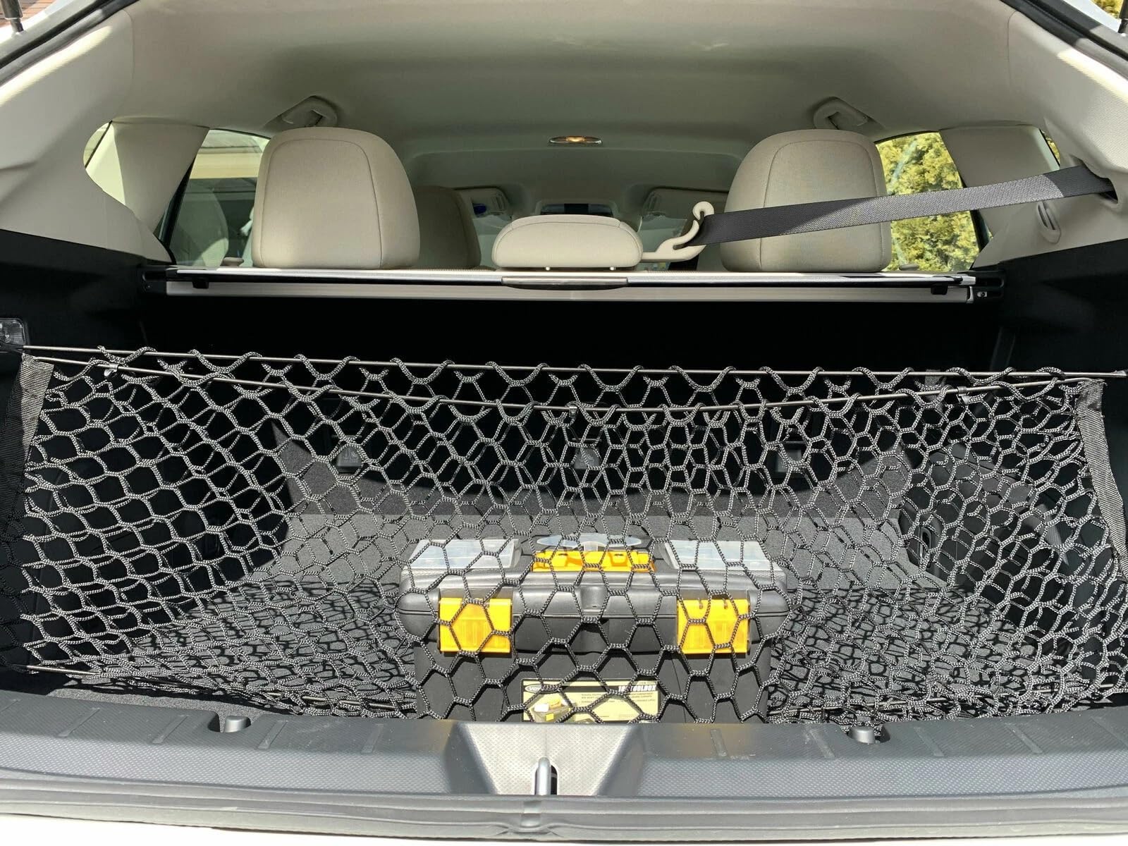 EACCESSORIES EA Rear Trunk Organizer Cargo Net for Subaru Impreza/Crosstrek 2012-2025 – Envelope Style Cargo Net for Hatchback/Wagon–Premium Mesh Car