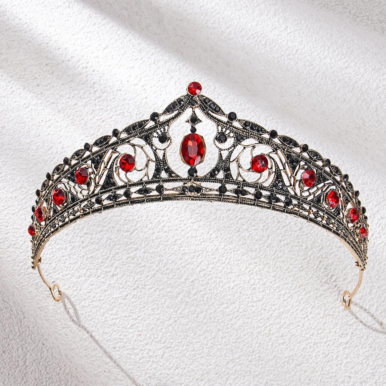 Medieval Royal Crown for Women - Retro Baroque Queen Wedding Crowns for Bride Goddess Halloween Cosplay Headwear - Image 3