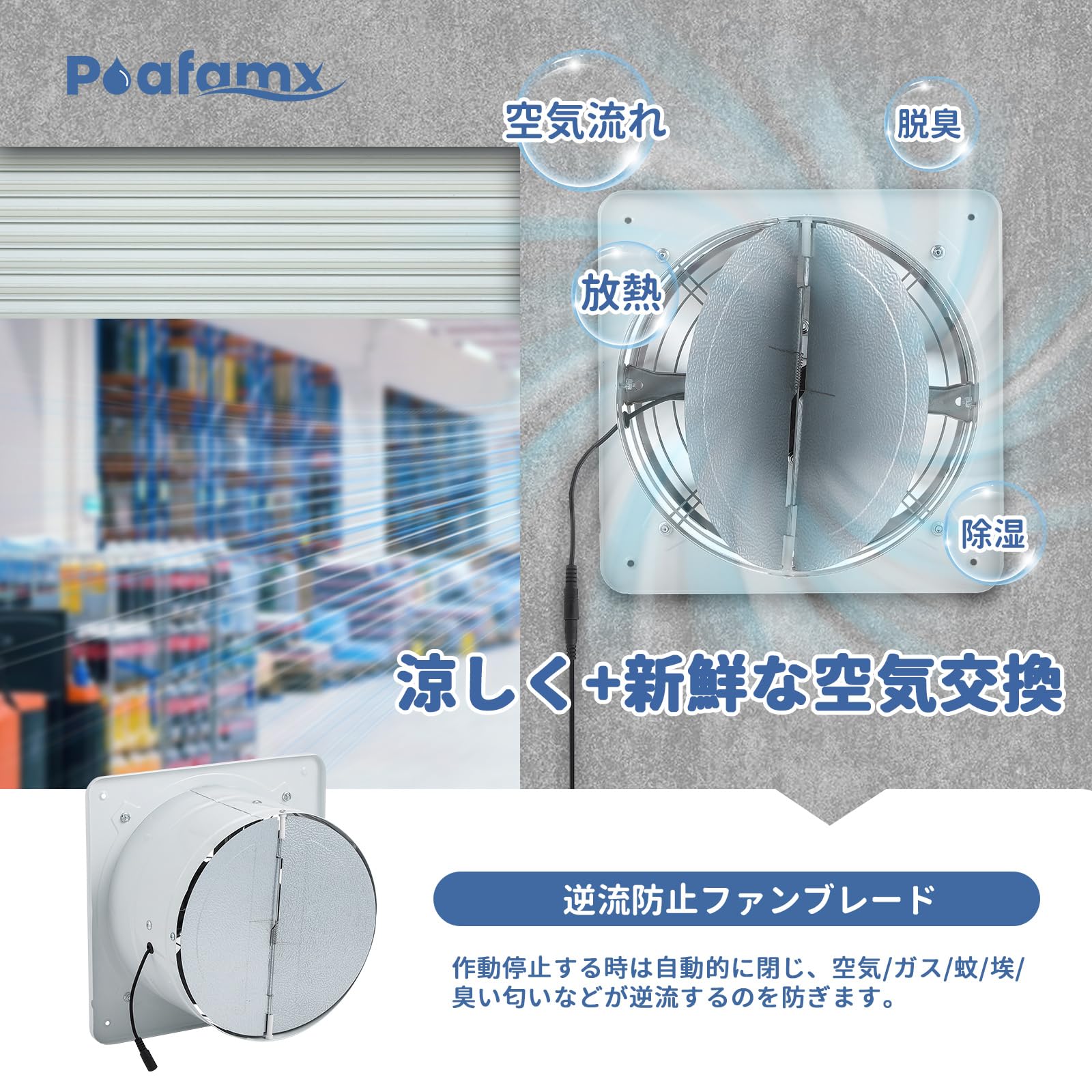 Amazon | Poafamx ソーラーファン 金属製 20wソーラーパネル*2+ Amazon | Poafamx ソーラーファン 金属製 20wソーラーパネル*2+