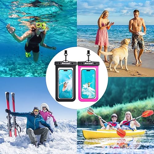 Miniatura 7 de Hiearcool Funda impermeable para teléfono, fundas de teléfono subacuáticas compatibles con iPhone 17, 16, 15, 14, 13 Pro Max, bolsa seca impermeable