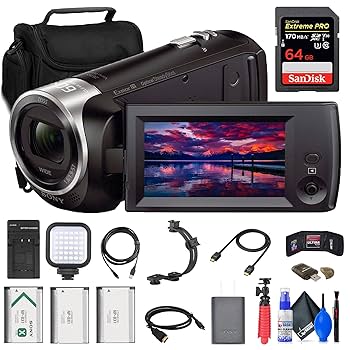 Amazon.com: Sony HDR-CX405 HD Handycam (HDRCX405/B) + 64GB