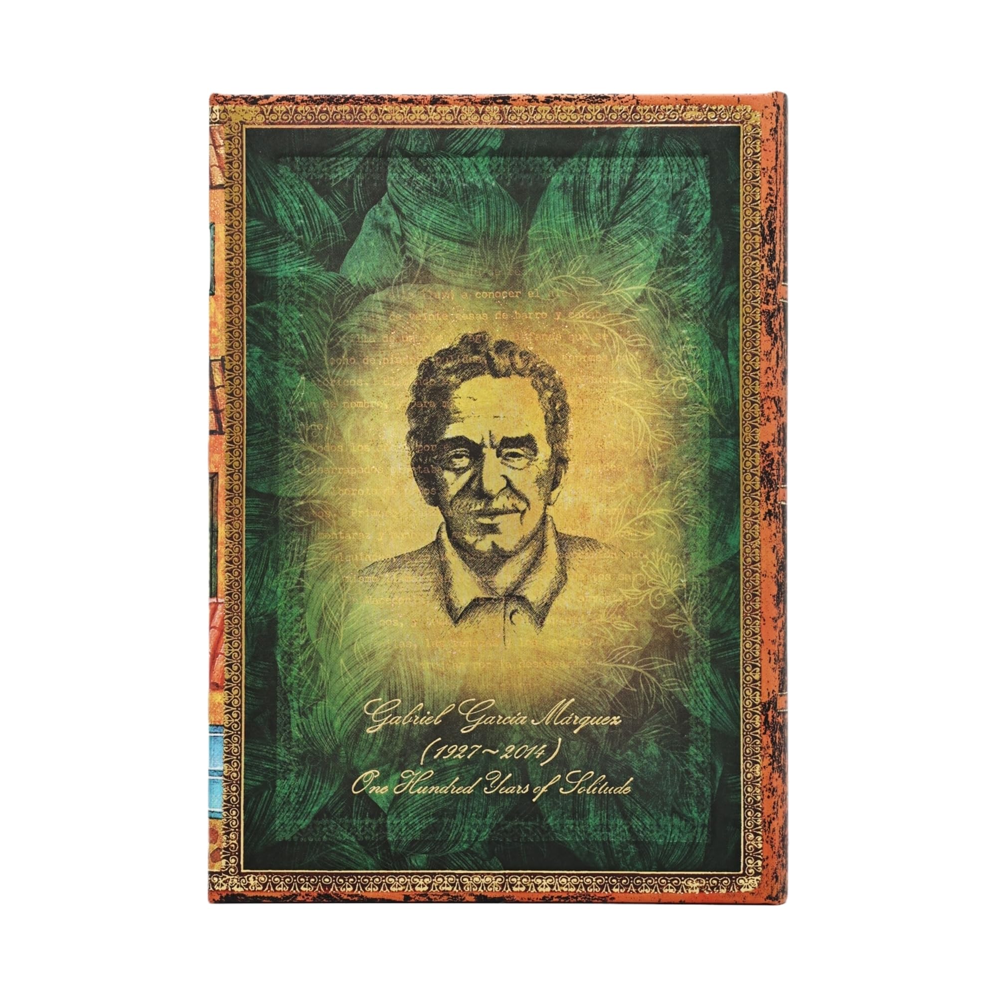 Garcia Marquez, One Hundred Years of Solitude (Embellished Manuscripts Collection) Midi Lined Hardcover Journal (Elastic Band Closure)