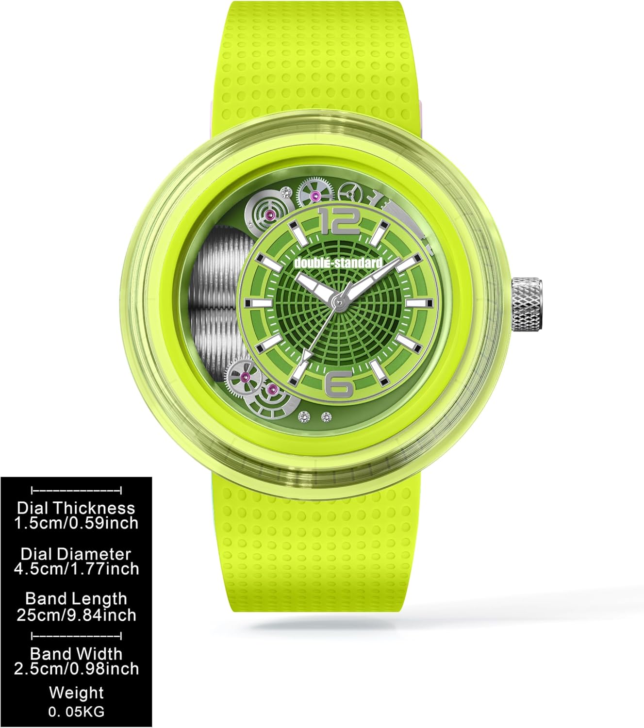 doublÉ-Standard É-CLAT Fashion Watch for Men & Women, Waterproof Quartz Design, Perfect for Fashion Trendsetters, Stylish Watch to Match Outfits