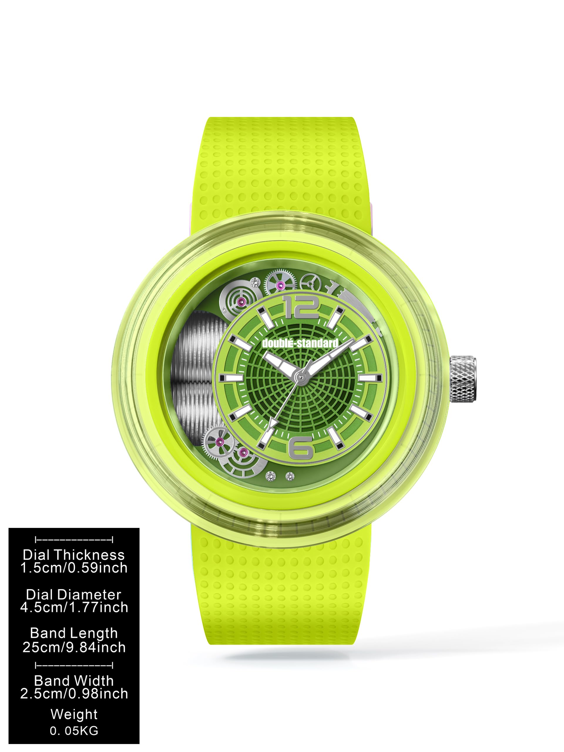 DoublÉ-Standard É-CLAT Reloj de moda para hombres y mujeres, diseño de cuarzo impermeable, perfecto para creadores de tendencias de moda, reloj elegante para combinar con atuendos