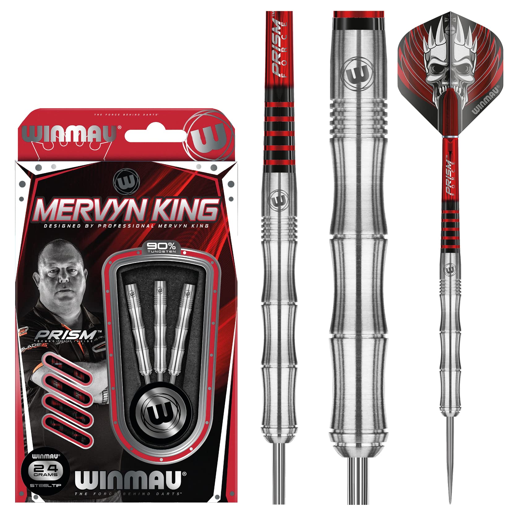 winmau マーヴィン キング　スティール ウィンマウ マーヴィンキング 24g スティール シルバー winmau