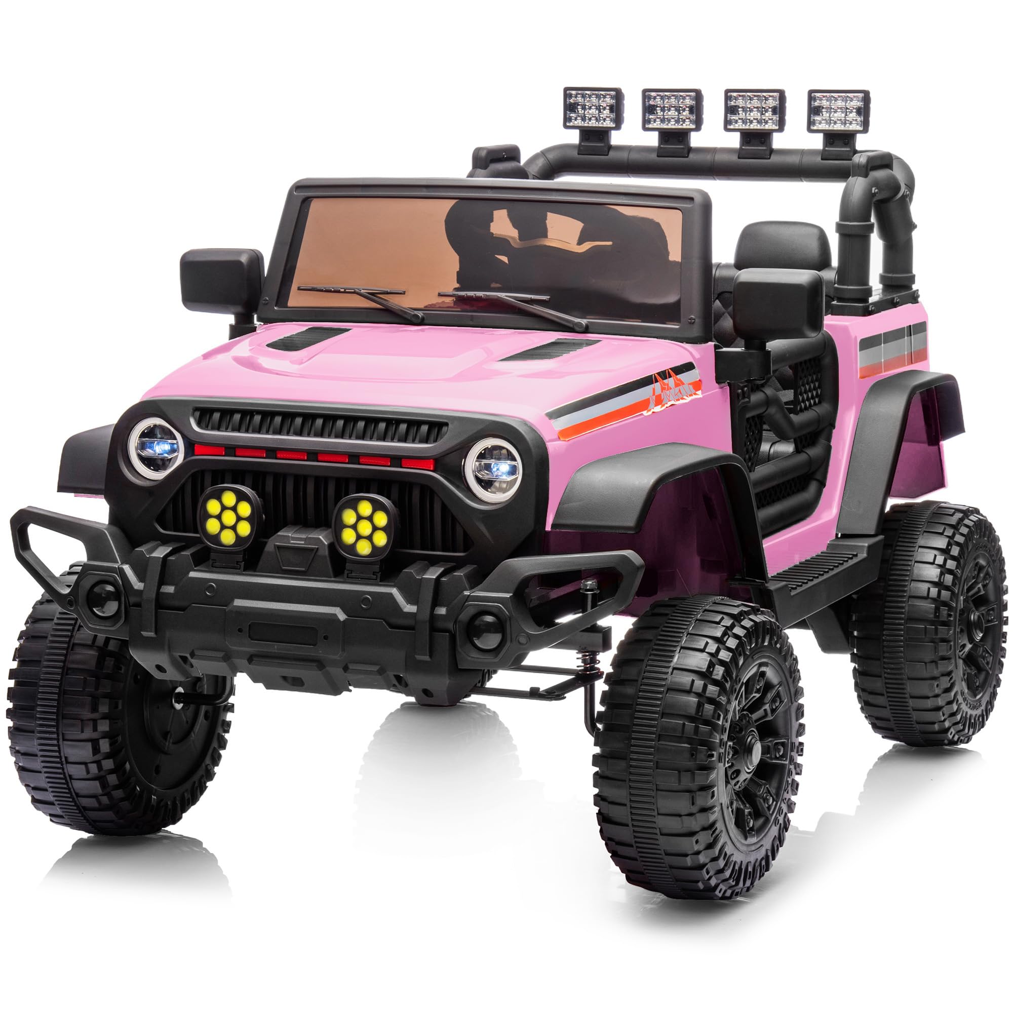 Hikiddo 12V Kids Ride on Car, Electric Cars for Kids Age 3 to 5 with Remote Control - Light Pink โ image 1