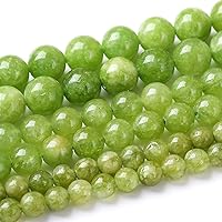 Vista 17 de Cuentas sueltas redondas de gemas naturales, cuentas de cristal de piedra energética para hacer joyas 15" (Cristales de cuarzo de fresa, jades, 6MM)