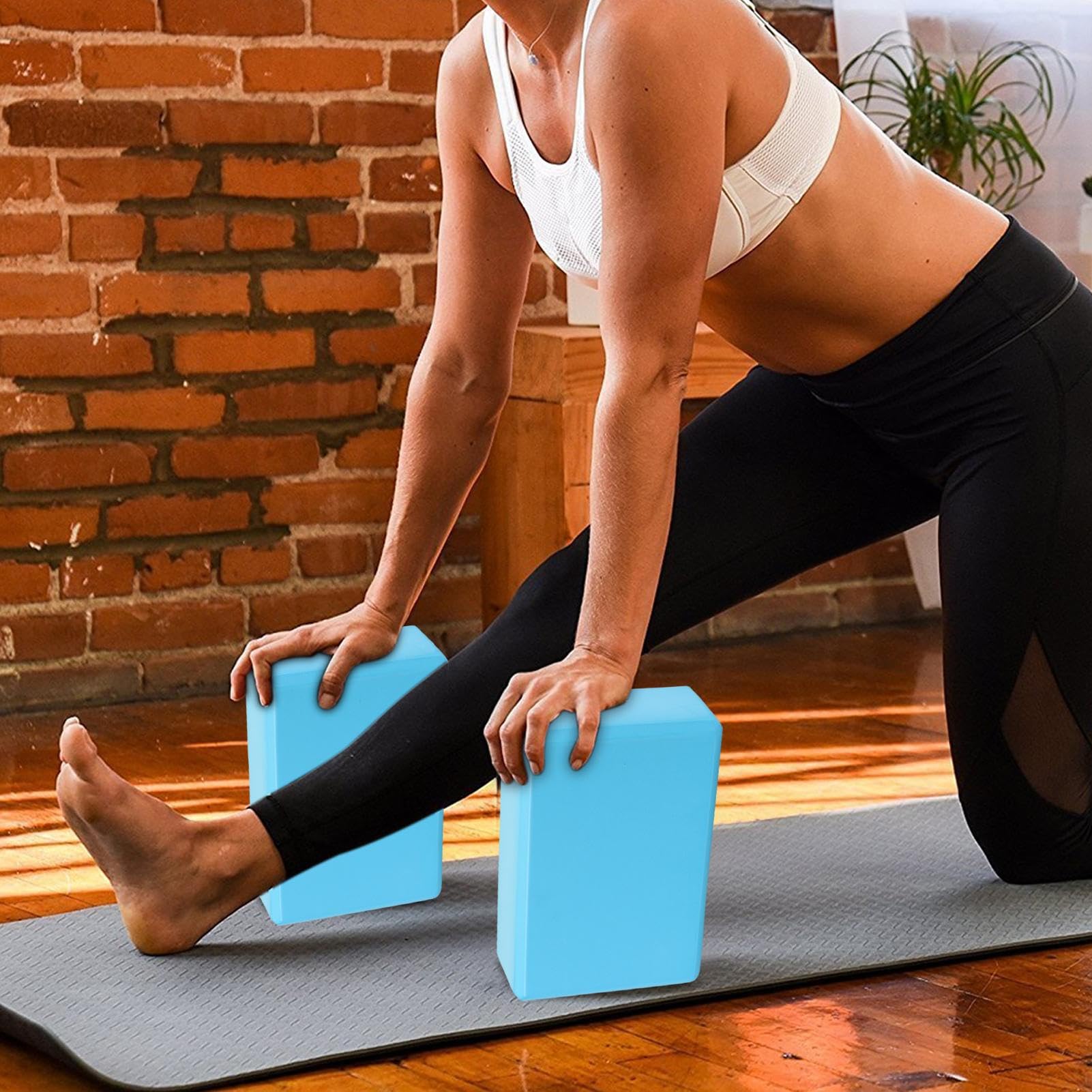 Amazon.co.jp: Yoga Bricks 高密度 - 120g EVA フォーム滑り止め