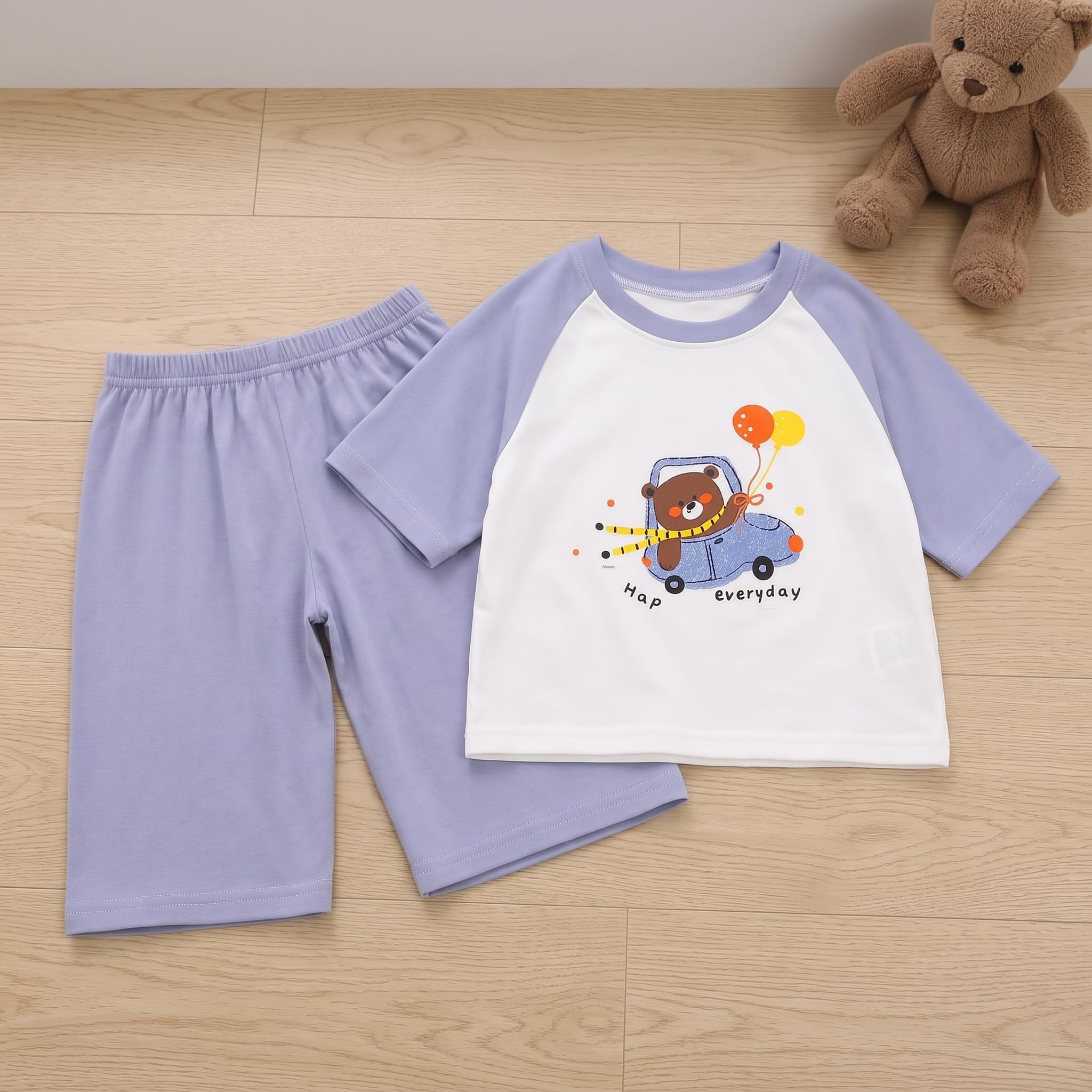 Pyjama Set | Atmungsaktive twäsche für Frühling | Schlafanzug für aus Modal & Viskose | für Jungen