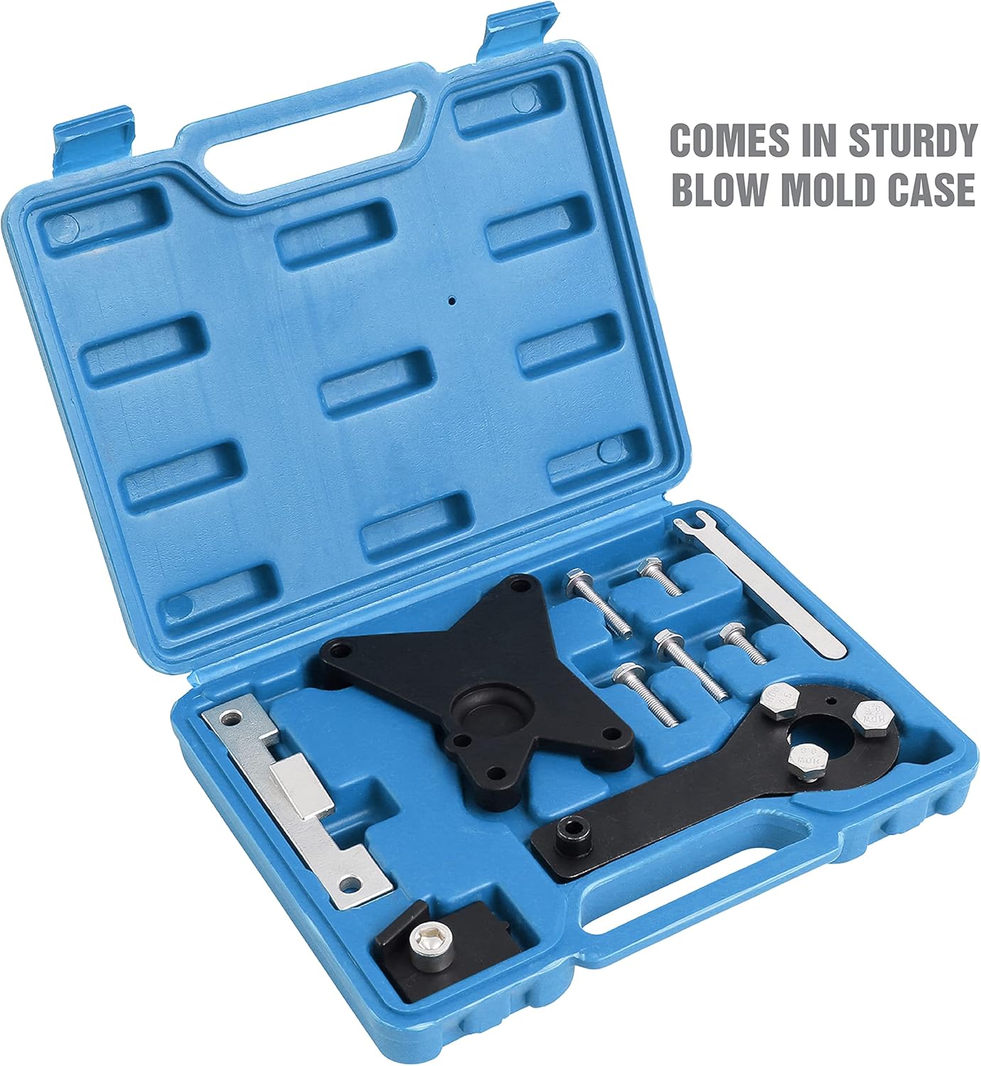 OEMTOOLS 27408 Timing Tool Set for 1.2L and 1.4L 8V Engines, Compatible with Fiat and Ford, Timing Tool Kit with Belt Tensioner Tool, Camshaft Pulley Holder, Crankshaft Kit, Small Engine Tools Set