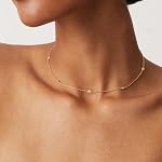 PAVOI 14K Gold Plated Layered Necklace for Women – Chunky Paperclip, Snake, Curb Chain Pendant - Trendy Fashion Jewelry