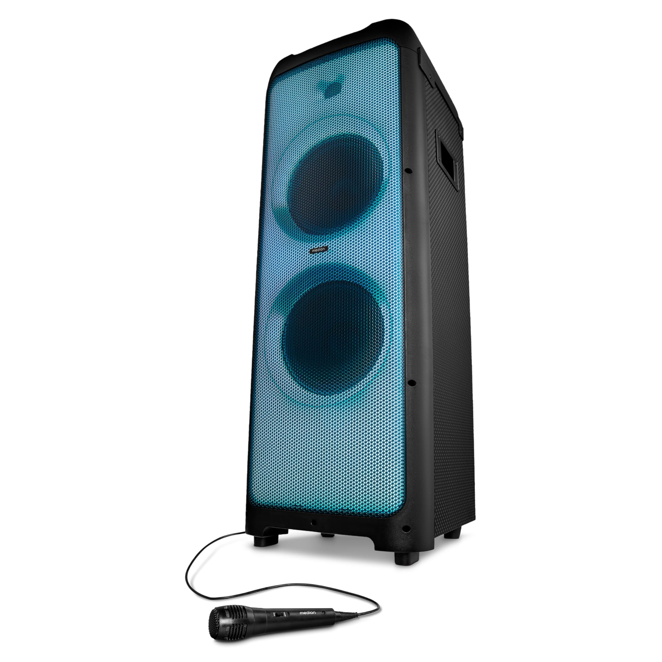 HIYORI Mit Lautsprechern Und RGB-Beleuchtung Bluetooth-Lautsprecher, Schwarz