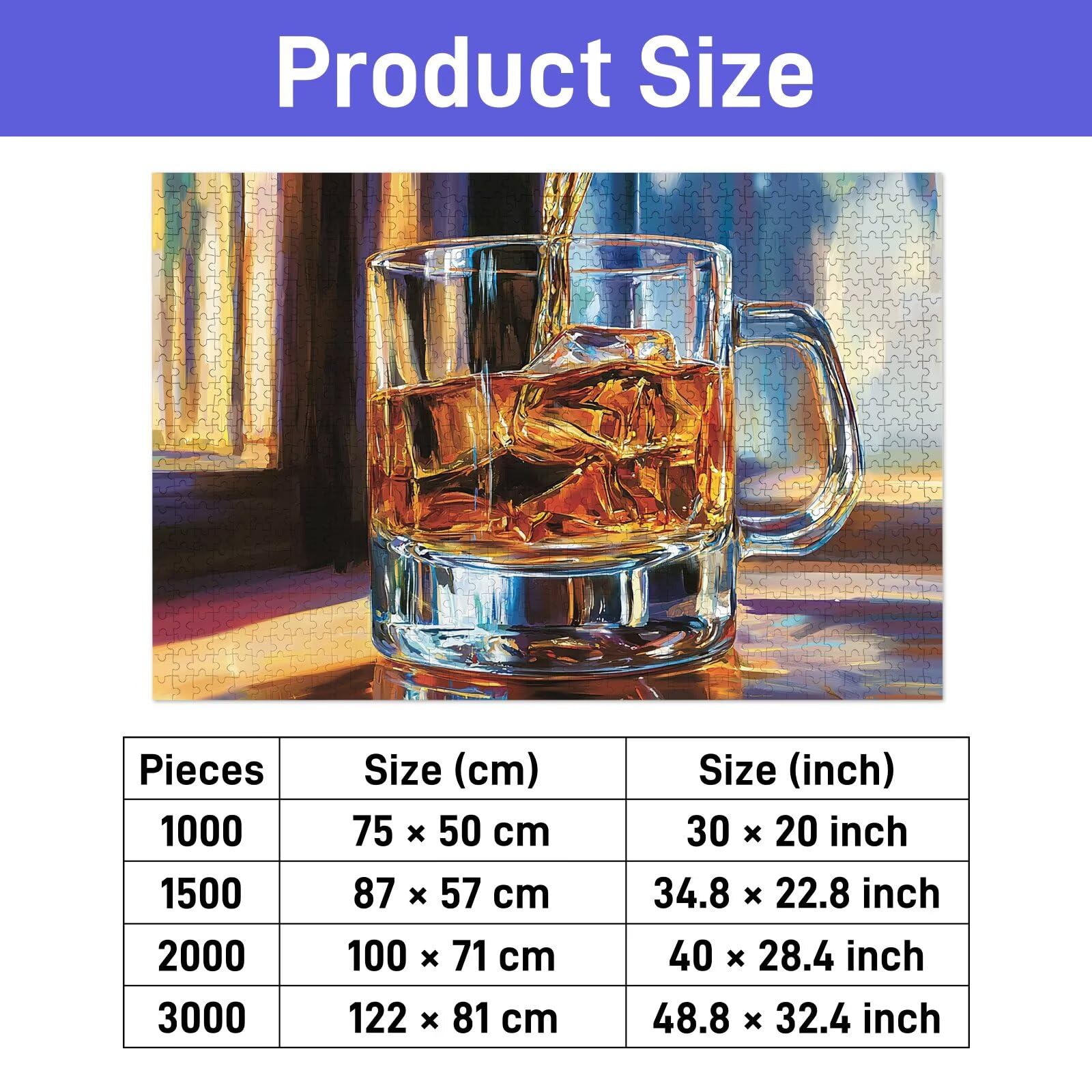 Puzzle 3000 elementów, kieliszek do wina, 3000 elementów, drewniane puzzle dla dorosłych, trudne puzzle, dla całej rodziny, drewniane puzzle do dekoracji pokoju, salonu, na prezent, K-86