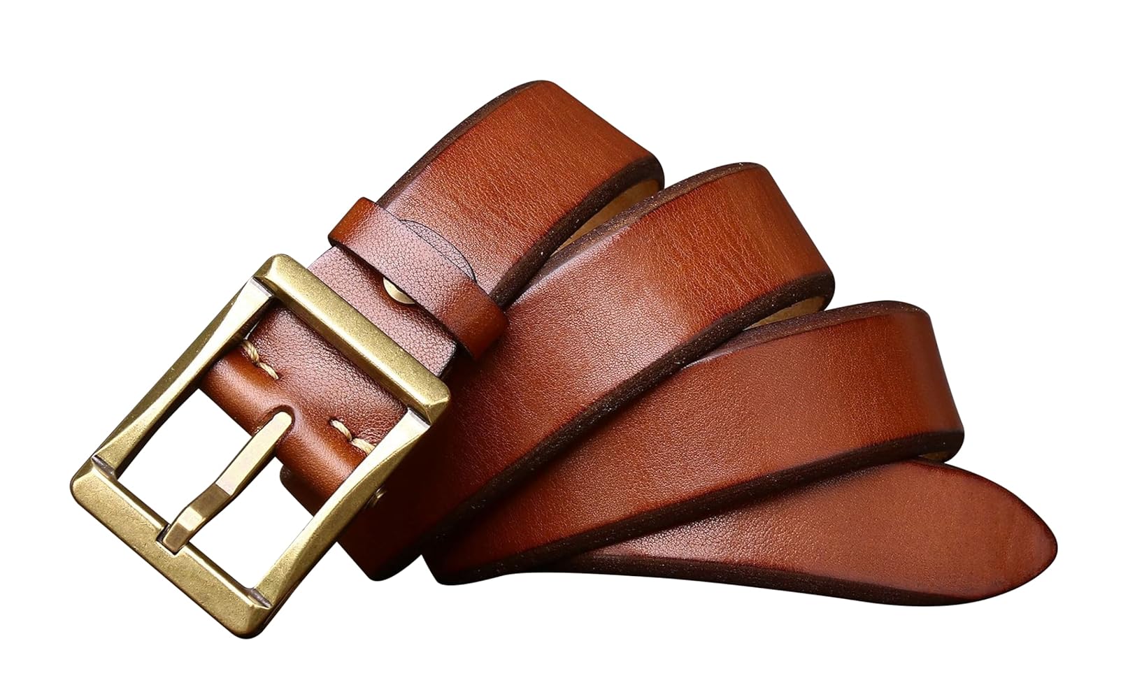 BAYINDA Western Men's Pin Buckle Waist Strap Solid Color