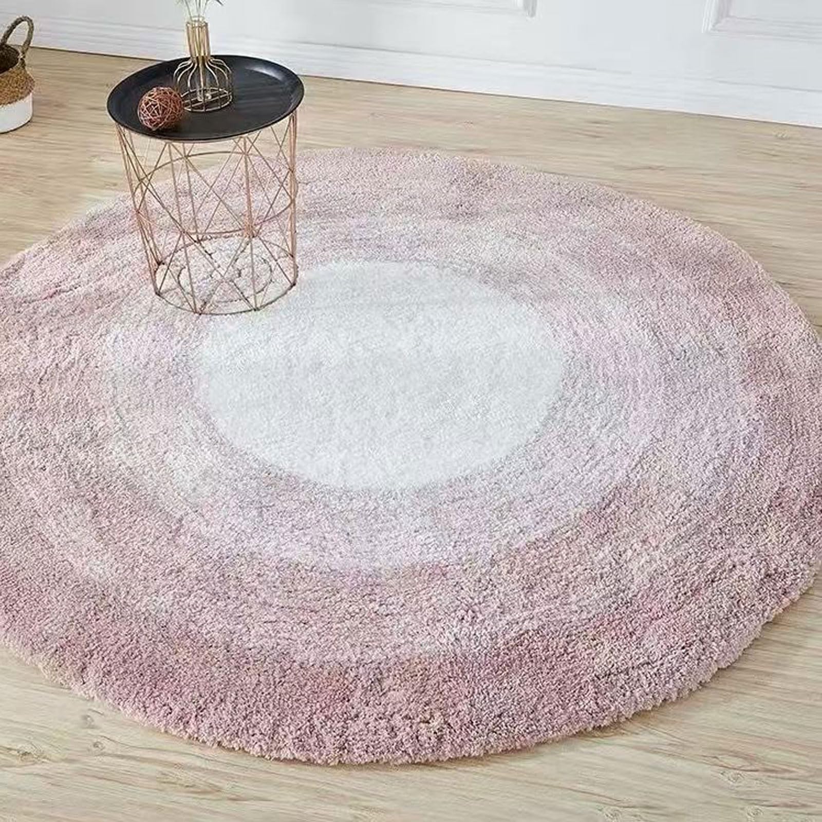 niepan Round Thick Carpet Bedroom Bedside Girl Simple Living Room Large Area Dirt-resistant Home Floor Mat,Modern Rugs Living Room,Carpet Mat For Bedroom,Large Area Rug,washable Rugs.