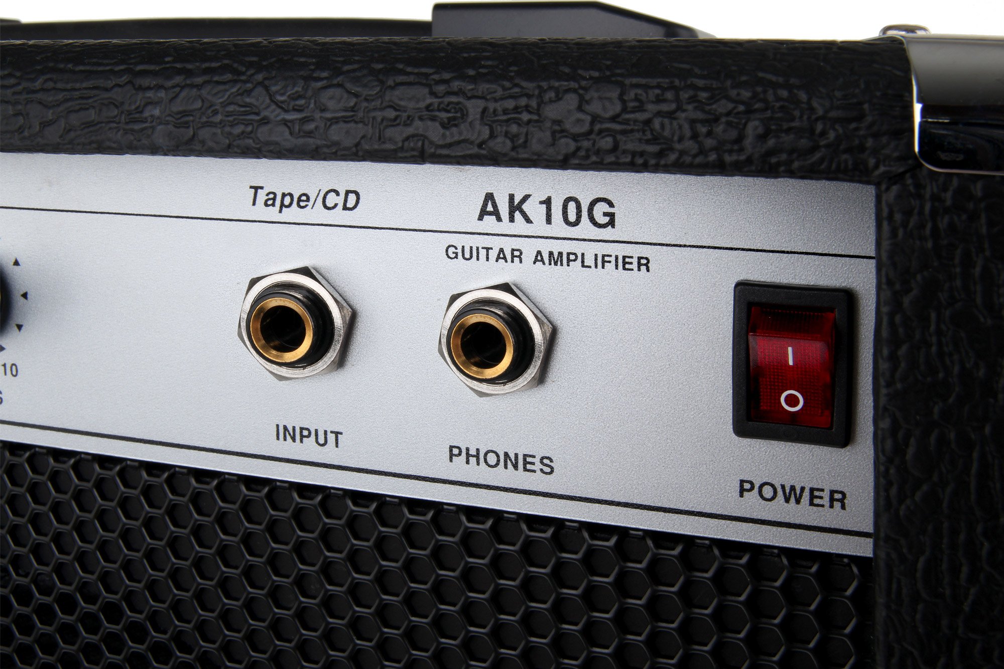 Soundking AK10-G Amplificatore Chitarra 30 Watt - Equalizzatore 2 Bande - Speaker 8" - Uscita Cuffie & Ingresso Pedale - Combo Amp Ideale per Principianti con Angoli Protettivi Extra Robusti