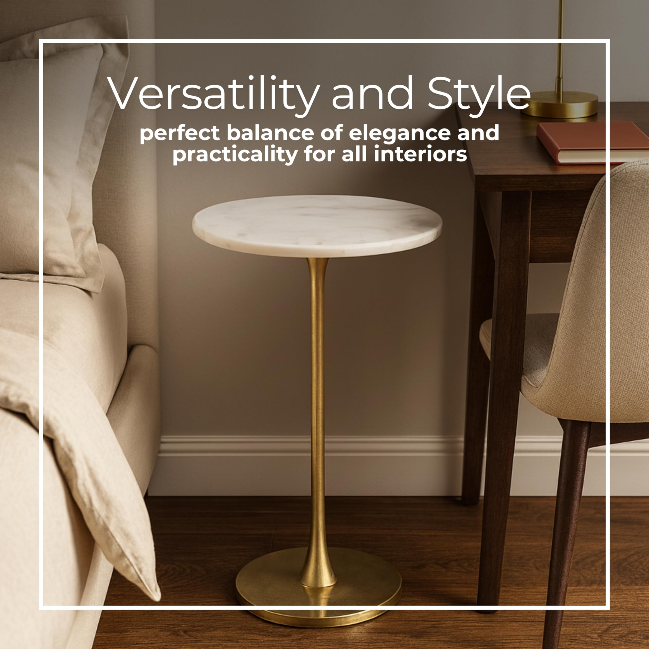 Amazon.com: Glam End Table, Side Table, or Small Night Stand for