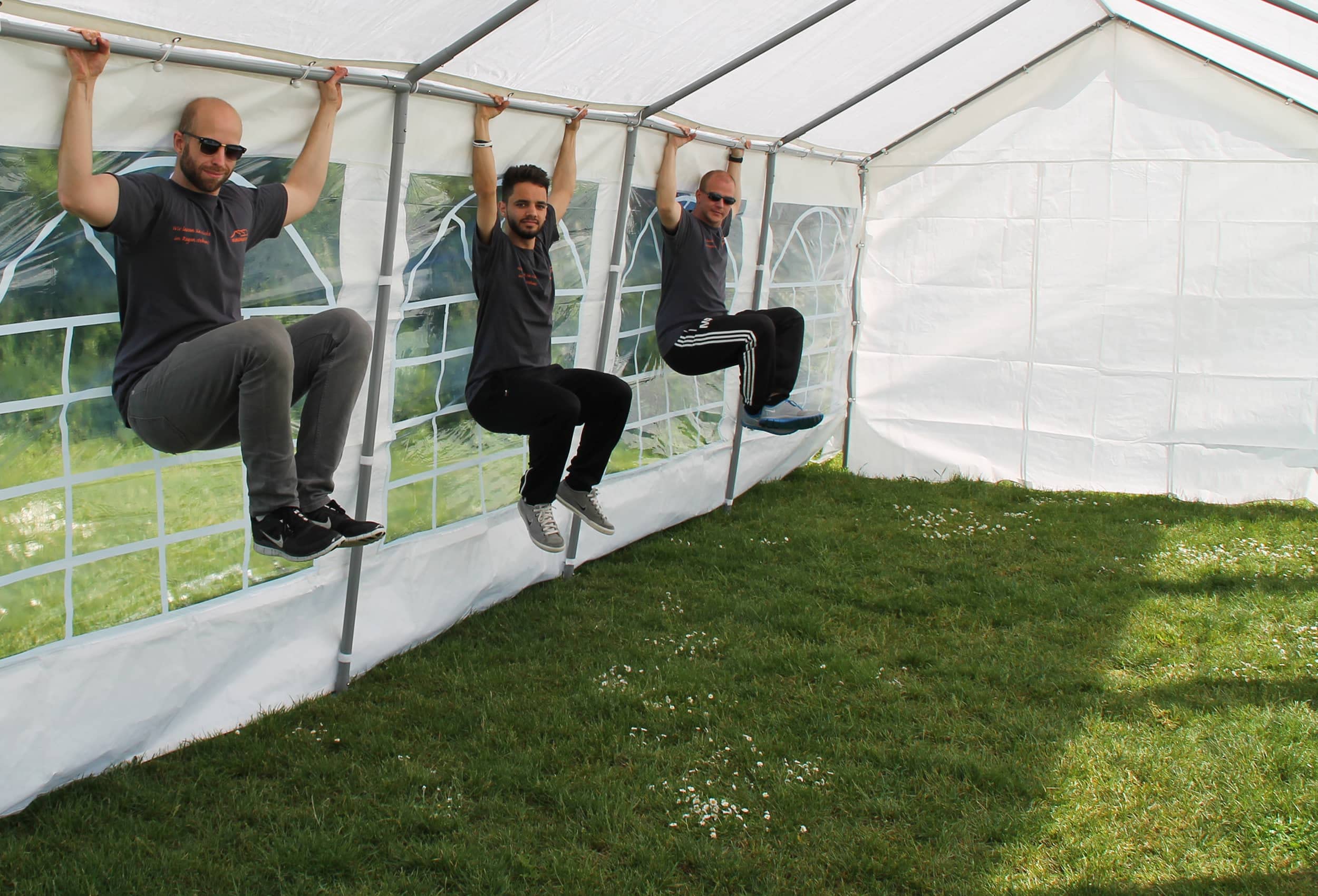 4x5m Partyzelt, Classic PRO PE GRAU