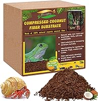 Vista 8 de ZeeDix Paquete de 2 bloques de fibra de coco 100% orgánico, lecho de fibra de coco para terrarios para reptiles, tortuga, dragón barbudo, geco