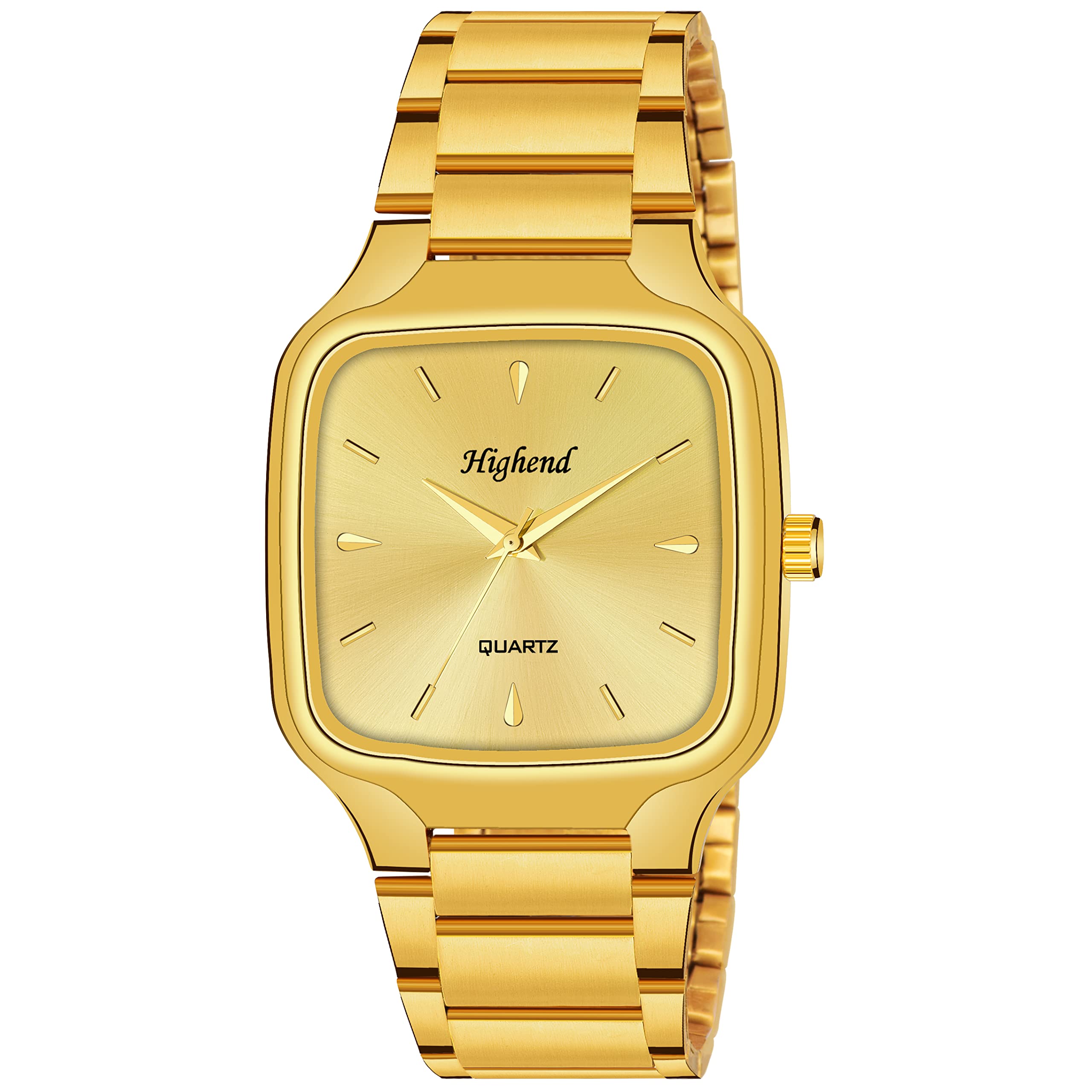 Highend HM-GLD-8 Gold Plated Classic Boys and Men Hmts Quartz Analog Wrist Watch - for Men (B0BRD7HQBW) Amazon Price History, Amazon Price Tracker