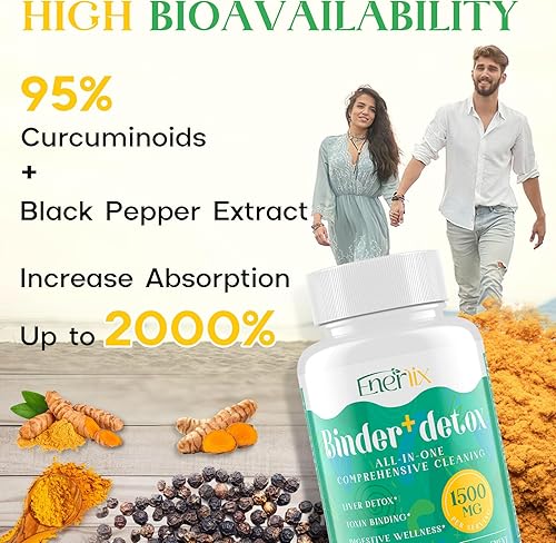 Miniatura 6 de Aglutinante de Desintoxicación 15 en 1, Carbón Activado, Zeolita y Arcilla de Bentonita, Chlorella, Suplemento de Desintoxicación de 1500 MG de